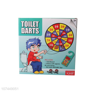 High Quality Kids Toilet Darts Dartboard Game Toy Set
