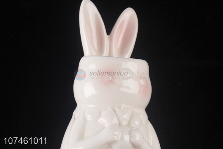 Good Quality Cartoon Rabbit Ceramic Flower Vase For Sale