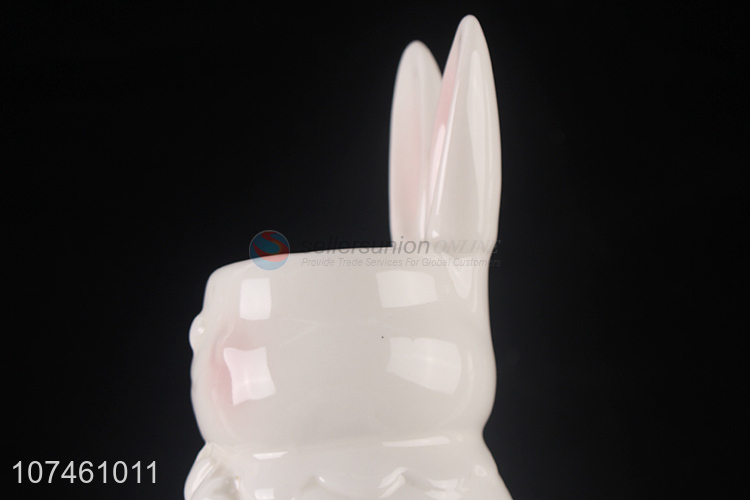 Good Quality Cartoon Rabbit Ceramic Flower Vase For Sale