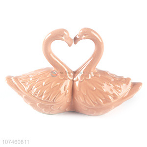 Good Sale Simulation Swan Ceramic Ornaments For Wedding <em>Decoration</em>