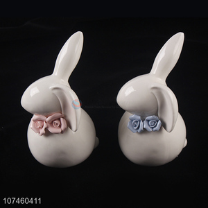 New Arrival Cute Rabbit Ornament Fashion Ceramic <em>Crafts</em>