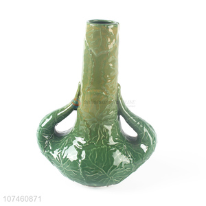 Best Price Colorful Ceramic Vase Fashion Flower Receptacle