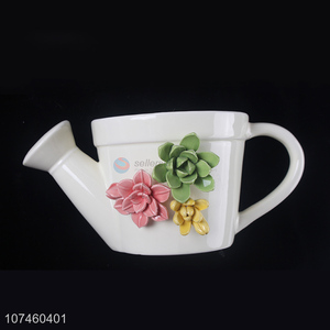 Best Quality Watering Pot Shape Flower Pot Fashion Ceramic <em>Crafts</em>