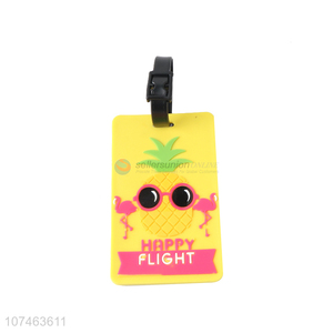Factory direct sale yellow cartoon luggage tag listing