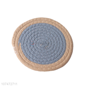 Wholesale round woven earthing mat grounding  pad for pet cat