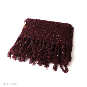 Factory direct sale ladies decorative shawl <em>scarf</em> with fringe