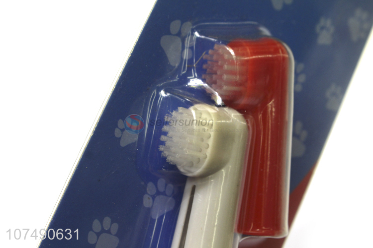 Factory Direct Supplier Plastic Pet Tooth Brush For Dog Toothbrush Set
