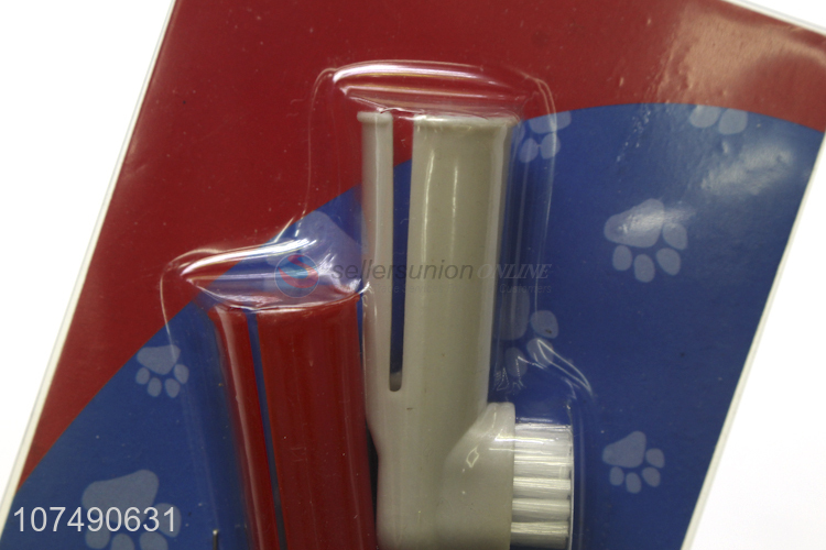 Factory Direct Supplier Plastic Pet Tooth Brush For Dog Toothbrush Set
