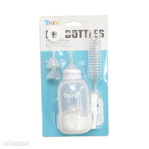 New Design Plastic <em>Pet</em> Feeding Bottle With Bottle Brush