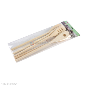 Good sale bamboo cooking tool set bamboo spatula turner set