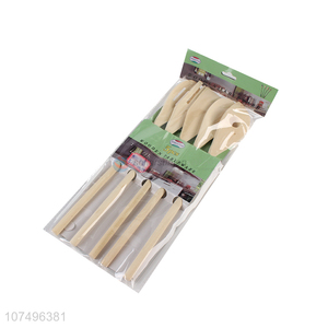 Reasonable price bamboo cooking tool set bamboo spatula set