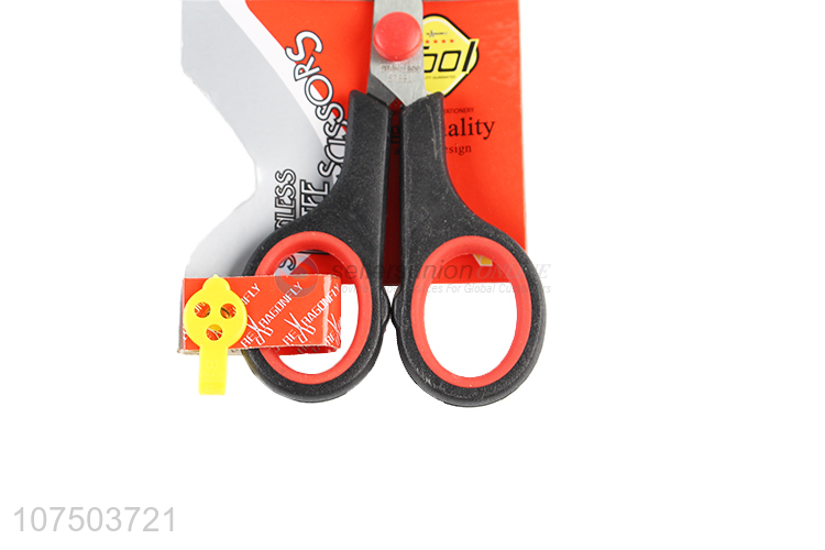 Suitable Price Office Scissors Plastic Soft Handle Stainless Steel Scissors