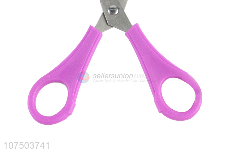 High Sales Plastic Handle Stainless Steel Scissors Students Safety Scissors