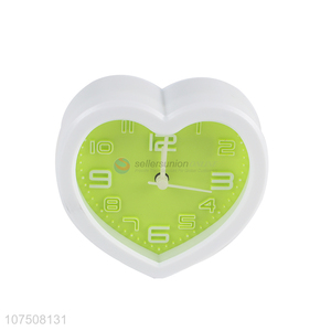 Hot products children students alarm clock heart shape <em>desk</em> clock