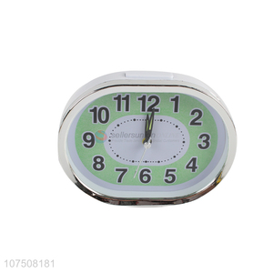 Competitive price luminous plastic <em>desk</em> clock quartz alarm clock