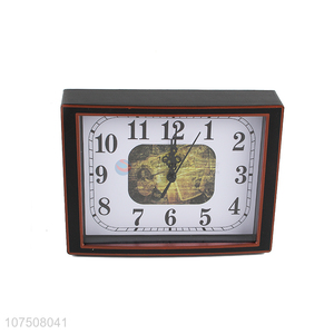 Good quality plastic alarm clock quartz table clock
