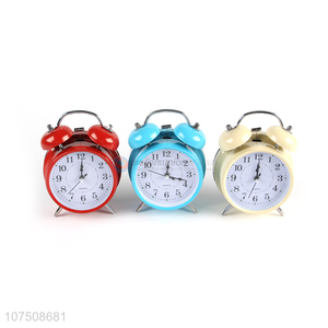 Popular products student twin bell alarm clock desk clock with light