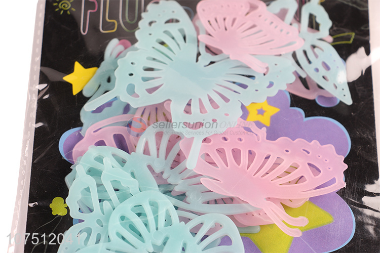 Cheap Kids Room Decoration Butterfly Shape Luminous Night Glow Wall Sticker