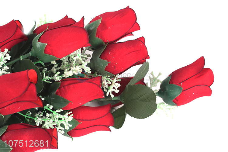 Custom Colorful Artificial Rose Fashion Decorative Bouquet
