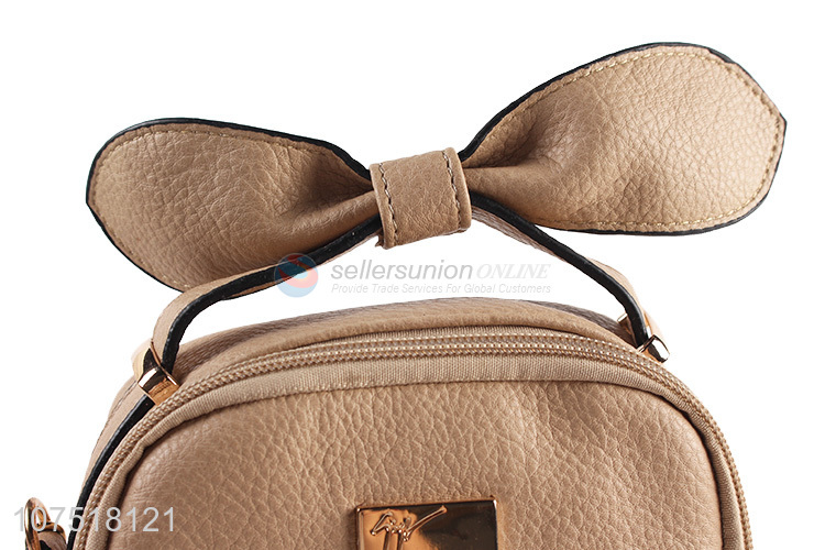 Best Sale PU Leather Single Shoulder Bags With Bowknot Handle