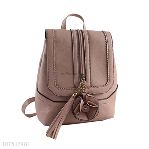 Delicate Design PU Leather Shoulders Bag Ladies Backpack