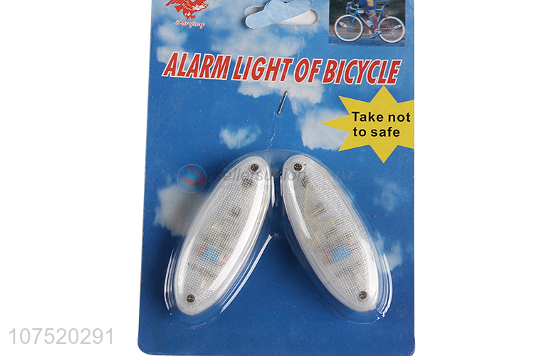 Custom logo durable bicycle alarm lights bicycle wheel lights