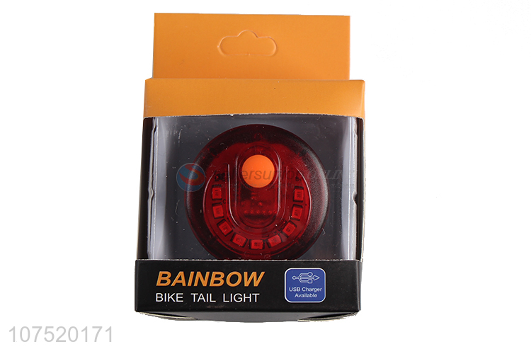China manufacturer rainbow bike tail light rechargeable bike light
