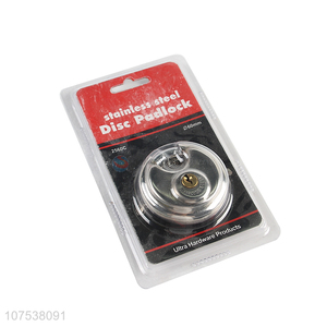 Best Quality Stainless Steel Disc Padlock Round Lock