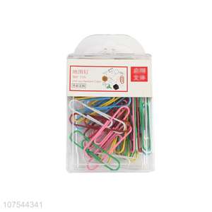 Best price office school stationery 50pcs colorful file binder paper clip