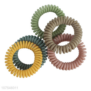 Wholesale Plastic Telephone Wire Hair Ties Classical Hair Rings