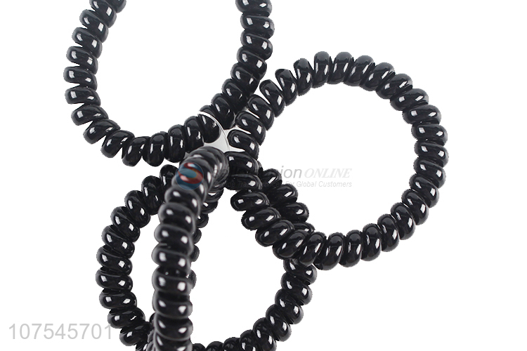 Wholesale Hair Accessories Fashion Telephone Line Black Hair Ring