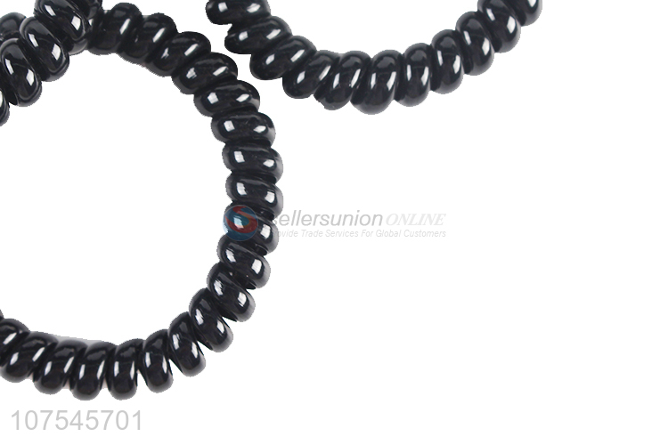 Wholesale Hair Accessories Fashion Telephone Line Black Hair Ring