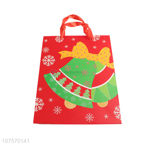 Promotional Christmas bells paper gift bag paper souvenir bag