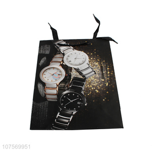 Best selling wristwatch pattern paper gift bag paper present bag