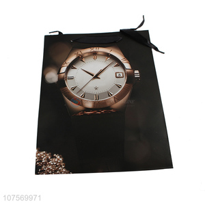 Factory direct sale wristwatch pattern paper gift bag paper present bag