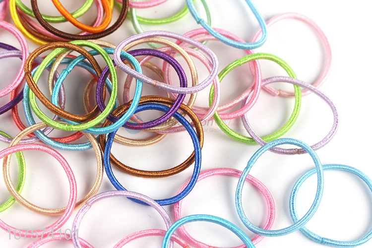 Factory Wholesale Elastic Hair Ring Colorful Hair Rope