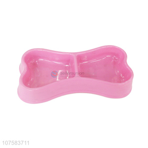 Creative Design Plastic Pet Bowl Fashion Cat Dog Bowl
