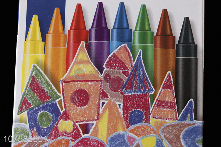 New Selling Promotion 8 Colors Jumbo Wax Crayons