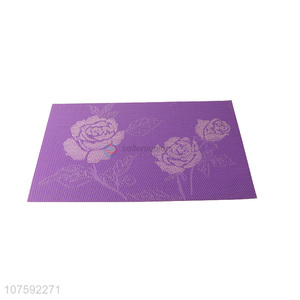 Custom Rose Pattern Table Decoration Placemat PVC Table Mat