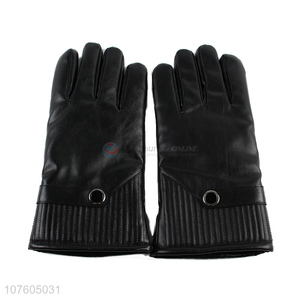 Promotional outdoor pu leather motorcycle gloves winter gloves for women