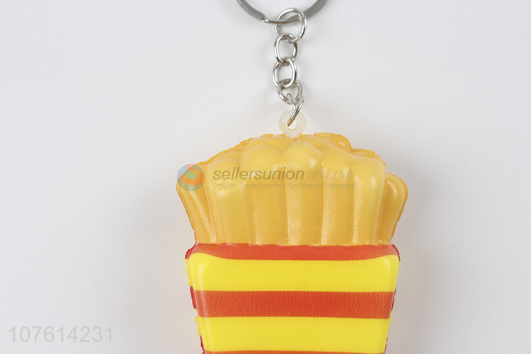 New Cute Expression French Fries Shape Rebound Toy