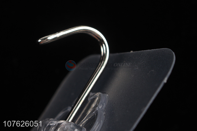 Good quality transparent heavy duty sticky hooks removable wall mounted hook