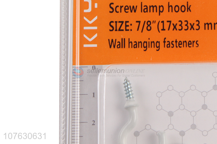 High quality open eye hook screw plastic dipping lamp hook screws