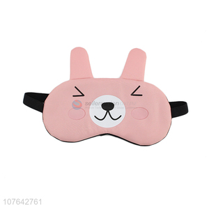 Hot selling cartoon rabbit shape ice pack eye mask eyeshades for sleep