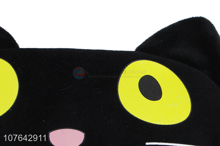 Good quality cartoon cat ice-compress comfortable short plush sleeping eye mask