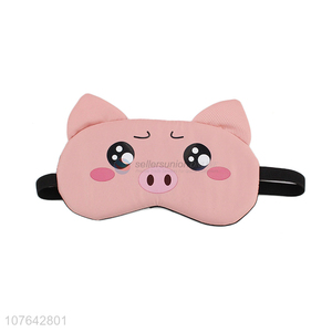 Most popular cartoon pig shape blindfold adjustable band sleep eye mask