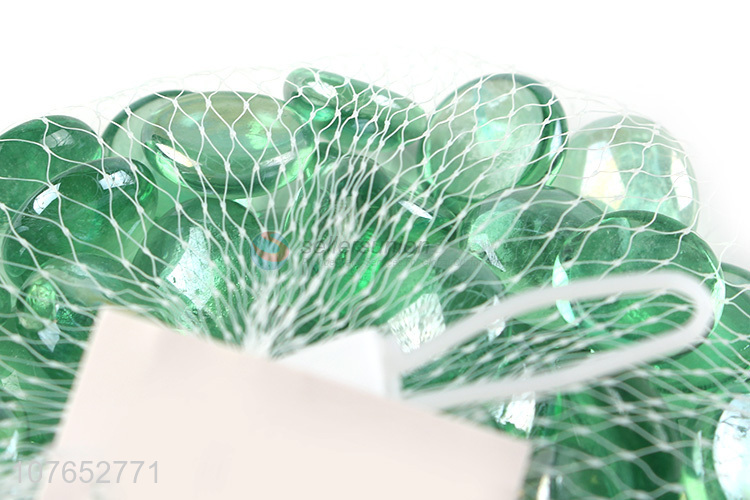 Popular Green Glass Beads Glass Stone For Aquarium And Bonsai Decoration