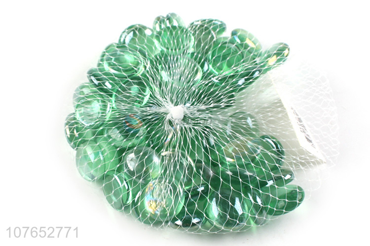 Popular Green Glass Beads Glass Stone For Aquarium And Bonsai Decoration