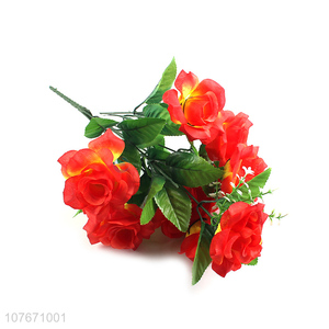 Popular product red plastic plant simulation artificial flowers