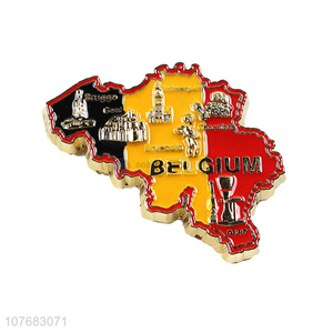 Good price Belgium souvenir metal fridge magnet fridge sticker